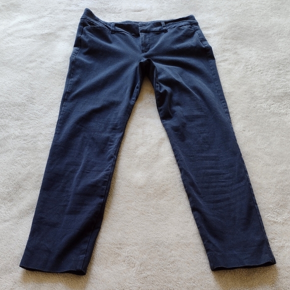 Old Navy Pants - Old Navy "Pixie" Navy Blue Cropped Ankle Pants Sz 6